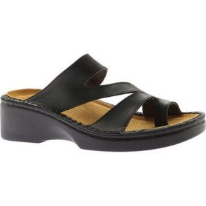 NFS Naot Monterey Sandal in Black Leather
